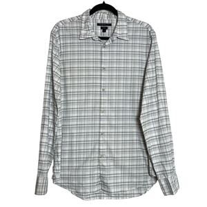 John Varvatos Star U.S.A Lux Plaid Long Sleeve Button Up Shirt Men's Medium